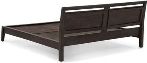 Image of Bed Solid Sheesham Wood for Your Bedroom | Solid Wood King Bed (Finish - Dark Walnut Finish, Delivery Condition - DIY(Do-It-Yourself))
