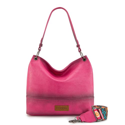 Image of Wrangler Hobo Bags for Women Vegan Leather Top Handle Shoulder Purses and Handbags