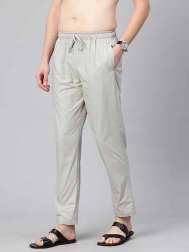 Image of Majestic Man Men's Regular Fit Mid Rise Casual Style Pure Cotton Pyjama Bottom