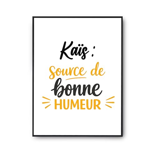 Poster Kais cadeau humour anniversaire original à suspendre