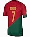 Portugal Home Ronaldo Kids Jersey + Shorts Set Kit Size Medium (8-9 Years Old) for Youth Red