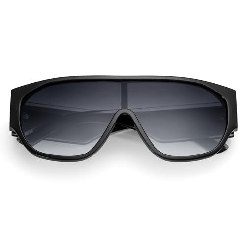 Oversized Aviator Sunglasses Women Men Polarized Trendy Big Siamese Large Chunky Thick Frame UV Protection Shades2