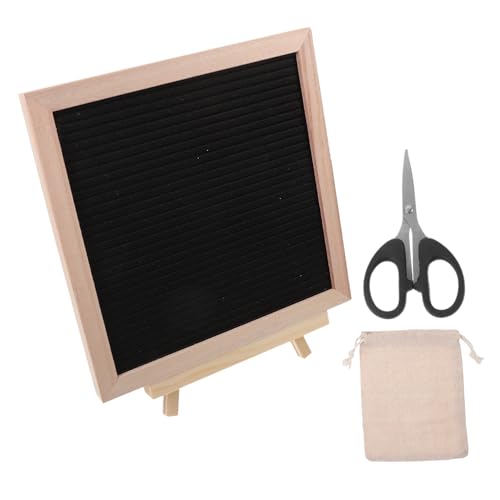 VILLCASE Wooden Frame Letter Board Felt Letter Boards Set Diy for Home and Office