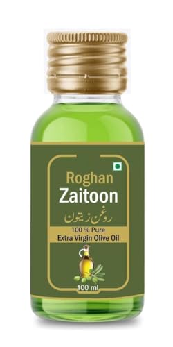 PV Roghan Zaitoon/Extra Virgin Olive Oil/ 100% Natural & Pure 100ml | 3.38 Fl Oz (Pack Of 1)