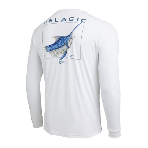 PELAGIC Apparel Men's Aquatek Goione Marlin Fishing Shirt