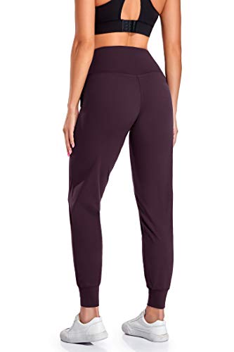 Image of Oalka Women's Joggers High Waist Yoga Pockets Sweatpants Sport Workout Pants