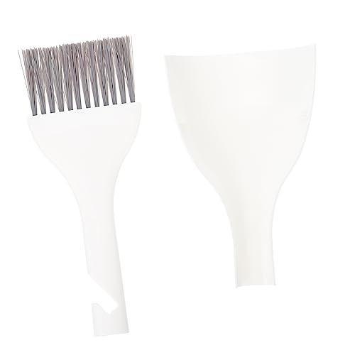 Beavorty 1 Set Desktop Cleaning Trash Mini Table Tiny Cleaning Broom Pet Dust Pan Cleaning Dustpan Mini Brush Mini Garbage Container Mini Broom Pet Broom Household Plastic Combination White