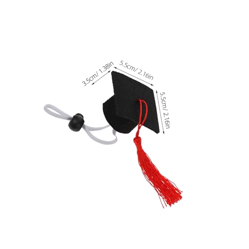 Sombrero de graduación para mascotas PRETYZOOM pequeño miniatura 2