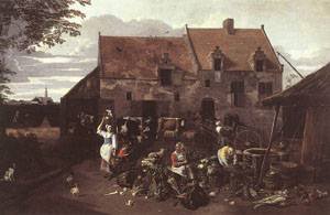 Peinture à l'huile flamande pour décorer un salon chaleureux et élégant