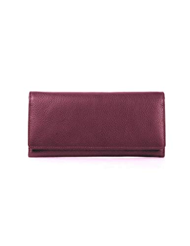 Women's RFID Blocking Leather Trifold Wallet