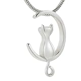 [小さな店] 高級OEM遺灰メモリアル猫ペット愛好家ジュエリーネックレスペンダント