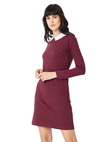 Image of Miss Chase Women's Cotton Collared Shift Dress
