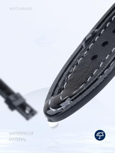 Sangle de montre Excalibur en cuir mat d'exception et caoutchouc - 5