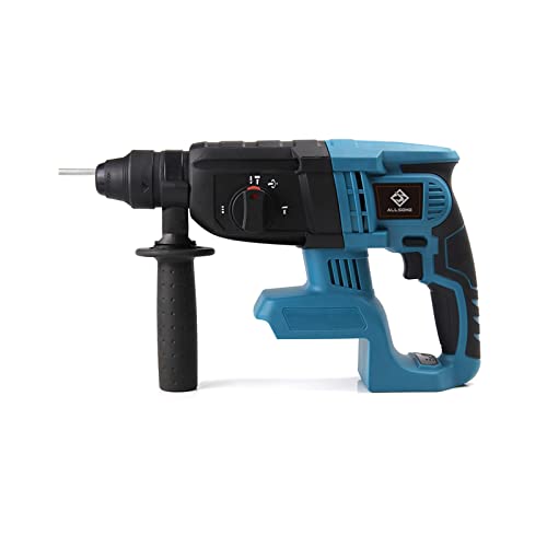 TEMSOOM Allsome Elektro-Schlagbohrmaschine, Bohrhammer, bürstenloser, kabelloser Bohrhammer, kompatibel mit 18-V-Makita…