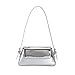 Metallic Clutch Purses for Women Evening Bag Silver Purse Y2k Sparkly Hobo Crossbody bag Shoulder Bag Tote Handbags