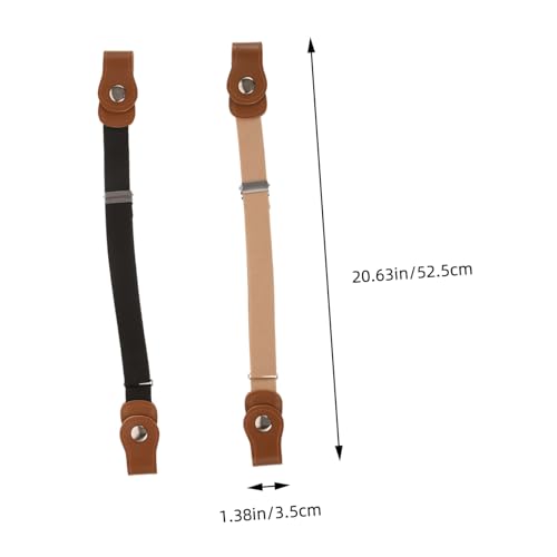 2pcs Elastic Waist Belts for Boys and Stretchy No Buckle Waistband and Reusable Waist Belts for Pants Dresses School Uniforms Stylish and Teen Accessories2