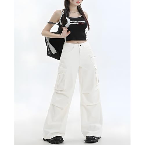 Women's Cotton Casual Work Pants with Pockets3