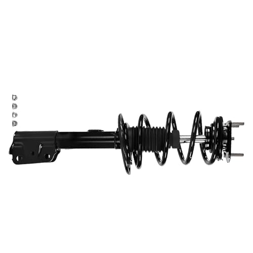 Image of Detroit Axle - AWD Front Struts Kit for Ford Explorer 2011 2012 2013, 2 Struts with Coil Spring 2 Lower Control Arms with Ball Joint 4 Front and Rear Sway Bar Links Suspension Replacement