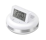 ADESSO(アデッソ) 目覚まし時計 振動式 デジタル ブルブルクラッシュ ダブルアラーム ホワイト MY-106