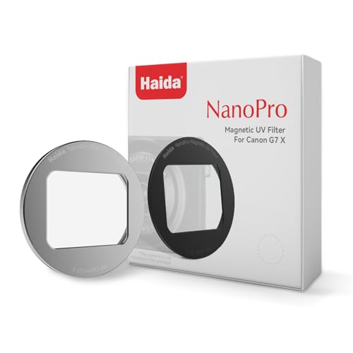 Filtro magnético UV Haida NanoPro plata para cámara Canon G7X III 1