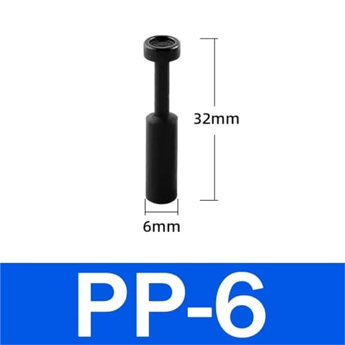 Conectores neumáticos PP-6 rápidos de 6mm para tubos de aire 3