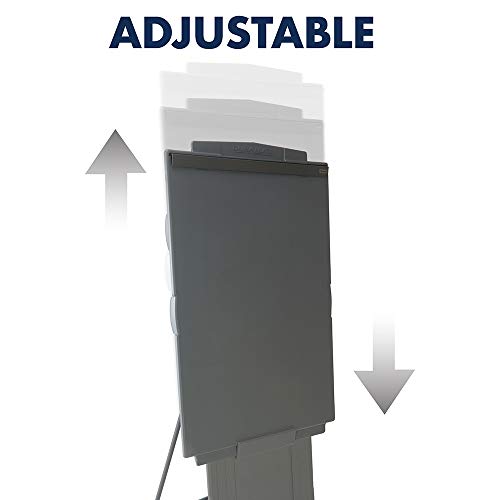 Quartet Easel, Adjusts 39 To 72 Inches High, Collapsible, Portable, Whiteboard, Flipchart Holder, Duramax Presentation, Gray (200E) #TOP2