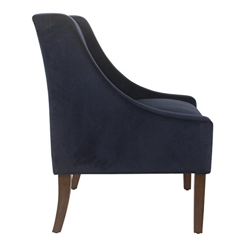 Image of HomePop Classic Swoop Arm Accent Chair - Navy
