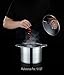 CONCORD Stainless Steel Stock Pot with Glass Lid (Induction Compatible) ((10 QT)
