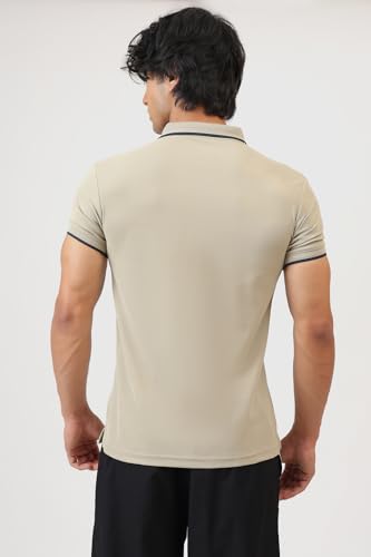 Image of FUAARK Men Stride Slim Fit Polo Tshirt in Premium Pique Fabric