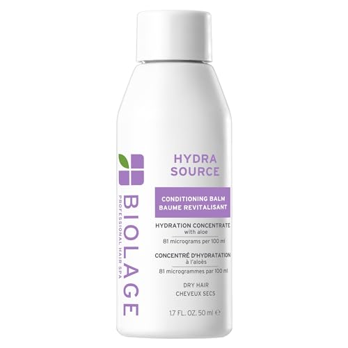 Biolage Hydra Source Conditioning Balm - Moisturizes Detangles & Adds Softness For Dry Hair Infused with Fermented Aloe & Micro-Filtered Hyaluronic Acid Vegan & Paraben-Free 1.7 Fl Oz