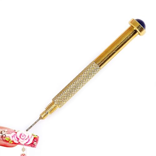 Herramienta de perforación para uñas 2 piezas color dorado miniatura 4
