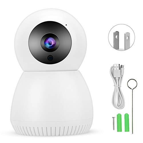 Preisvergleich Produktbild Pbzydu Drahtlose Überwachungskamera, wiederaufladbare batteriebetriebene Heimsicherheitskamera, 720P HD Wireless IR IP-Kamera Nachtsicht / wasserdicht, Innen / Außen(Mich)