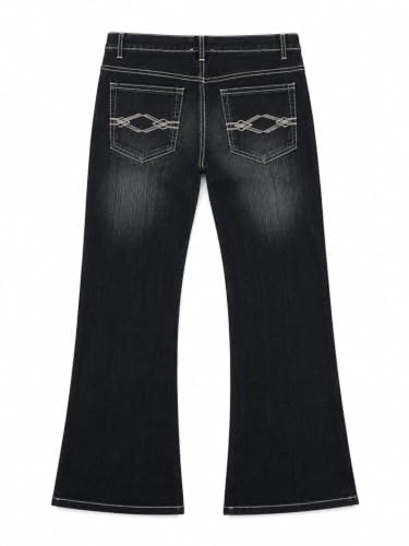 Buy Men's Dark Wash Bell Bottom Flare Jeans (Size 30) - Image 3