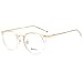 DONNA Stylish Clear Lens Glasses Samll Circle Frame Blue Light Blocking for Computer DN08-AHB