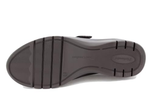 Zapato de piel negro de mujer PieSanto con tira ajustable 4