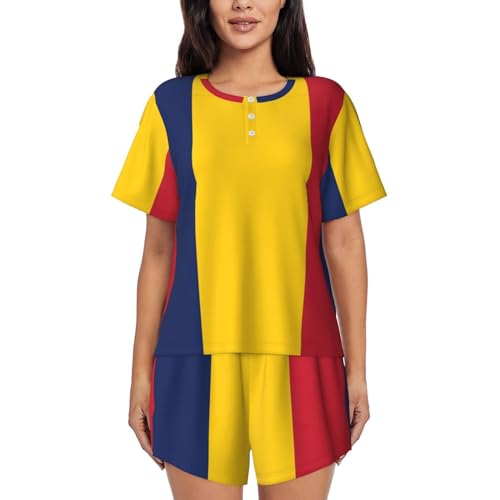 Pyjama femme drapeau Tchad en textile ultra doux