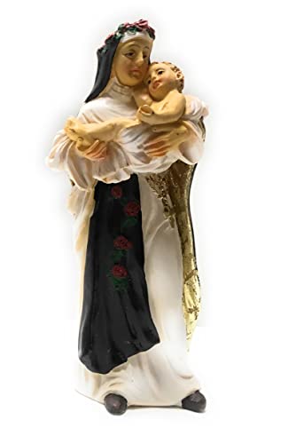Estatua WJ Hirten 4" con tarjeta de oración Santa Rosa
