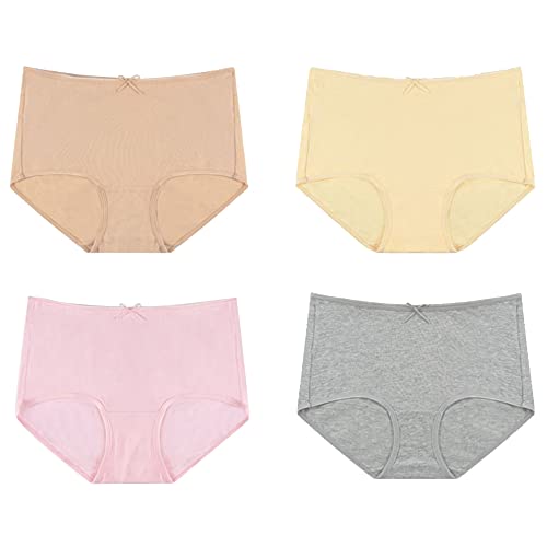 Sous-vêtements en coton pour femme WENJUN taille haute respirant M-XL
