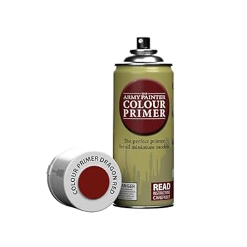 The Army Painter | Colour Primer | Acrylic Spray Dragon Red 400 ml, Miniatures Painting Primer