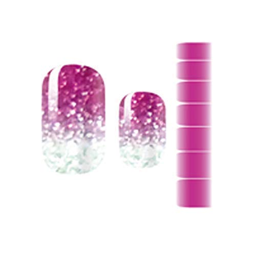 JQjian Nail Decals Nail Art Stickers 14 Options Nail Art Gradients Color Stickers Strips Self-Adhesive False Nail (M)