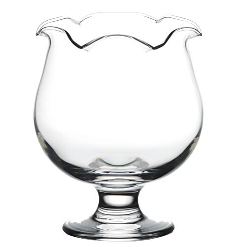 Toyo Sasaki Glass 35904 Parfait Glass, Clear, Approx. ?4.1 x 5.3 inches (10.6 x 13.5 cm), Flower Buch, Tropical Punch, Dishwasher Safe, Made in Japan
