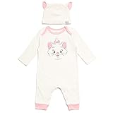 Disney Classics Aristocats Marie Infant Baby Girls Snap Cosplay Coverall and Hat 12 Months