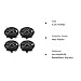 Warehouse Apps 4pcs. Chevy Suburban Tahoe Center Caps 23480948 Wheel Center Cap Gloss Black with Bowtie Logo for GM Truck SUV New