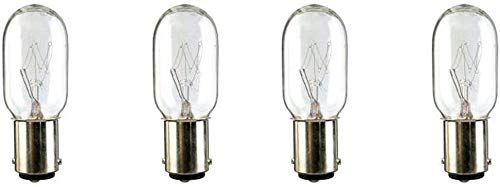 EFP Replacement Bulb for Kenmore 20-52410 or 5240 Powermate Progressive 4370018 Vacuums | Fits Eureka, Filter Queen Majestic Models - Includes 4 Light Bulbs