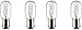 4 Vacuum Light Bulb for Kenmore 20-52410 or 5240 Powermate Progressive 4370018, fits Eureka, Filter Queen Majestic