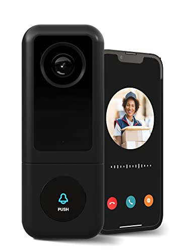 Weber Protect Video Türklingel mit Kamera 2-Draht | Ohne Gebühren, 2K Video, Personenerkennung, Starker WLAN Empfänger, Speicherung auf SD-Karte Cover