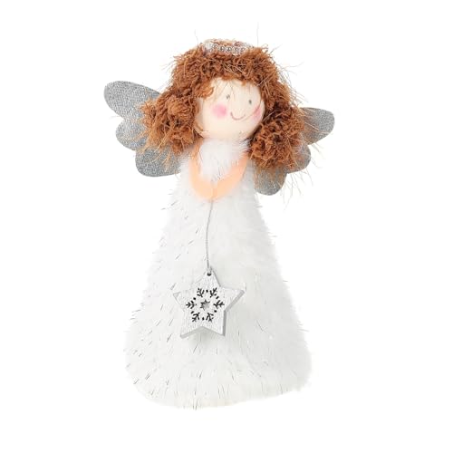 UKCOCO 1 Stück Weihnachtsbaumspitze: Weißer Engel Topper für Festliche...