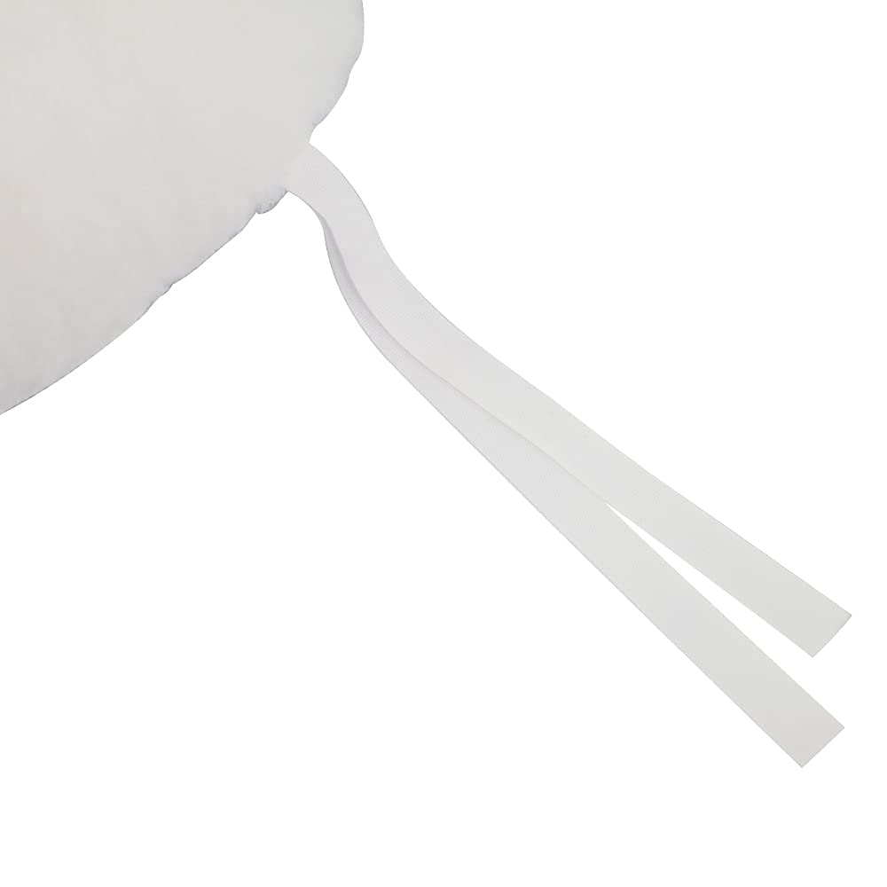 Mobiclinic®, Cojín Antiescaras, Redondo, con Agujero, 44 x 44 cm, Alivio Presión, Prevención de Úlceras por Presión, Funda Impermeable, Postural, Silla de Ruedas, Sofá, Blanco
