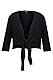 Ulla Popken Damen Shirt-Bolero Tight, Schwarz, 50-52