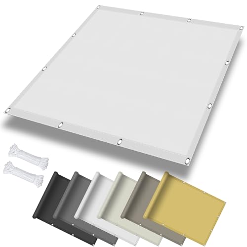 Sonnensegel Sonnenschutz Garten Balkon 1.2 x 2.6 m, Wasserdicht 98% UV Schutz Maßgeschneiderte Sonnenschutzsegel inkl Befestigungsseile...